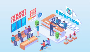 clerk isometric image