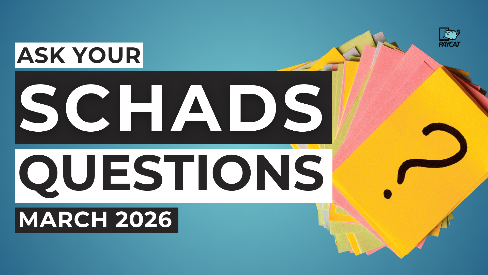 Ask your SCHADS Questions_ YT thumbnail