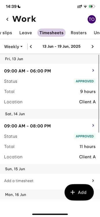 EH Timesheets