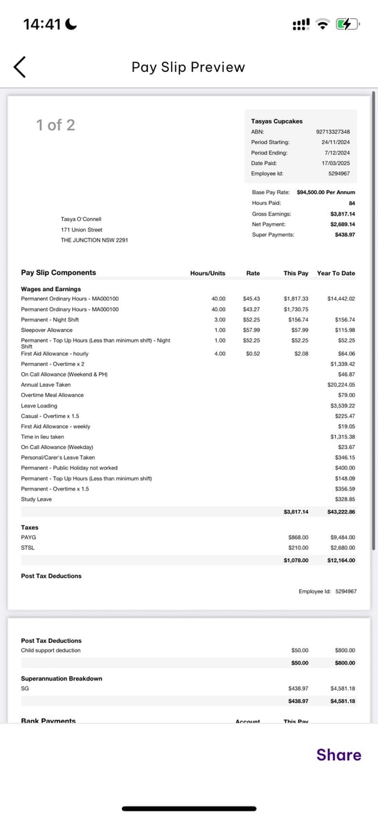 EH payslips