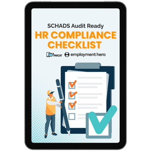 1000x1000px HR Compliance checklist mockup tablet