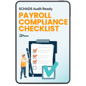 1000x1000px Payroll Compliance checklist mockup tablet