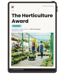 The Horticulture Award mockup