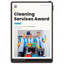 The Cleaning Services Award mockup