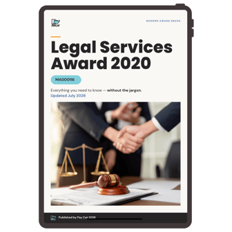 The Legal Services Award mockup