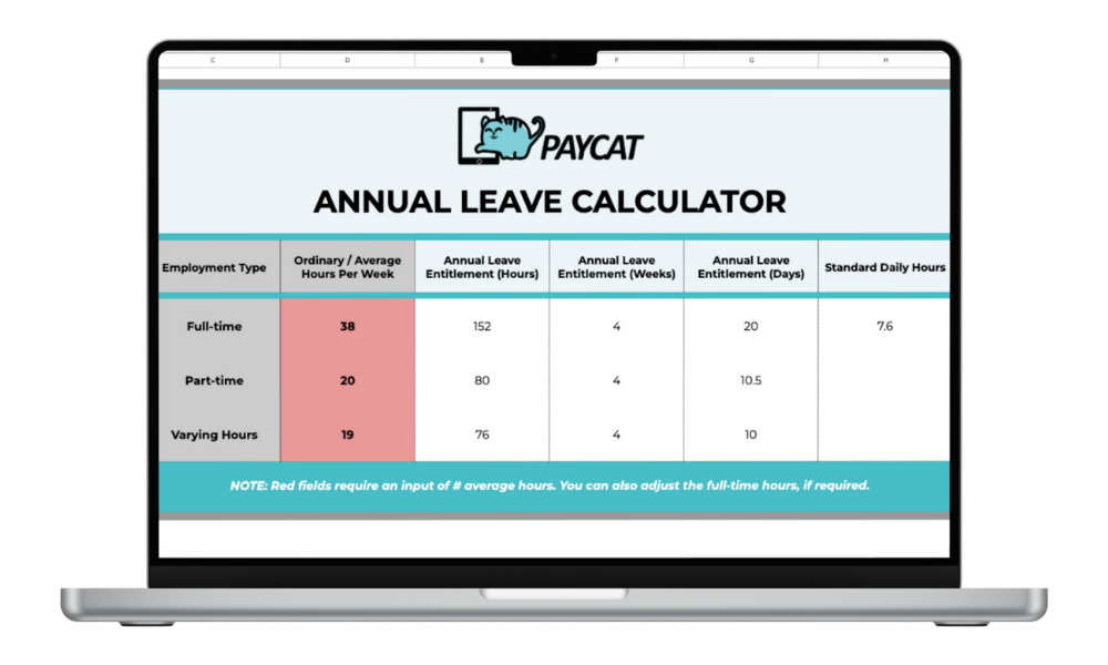 Annual Leave Calculator 1000x600px