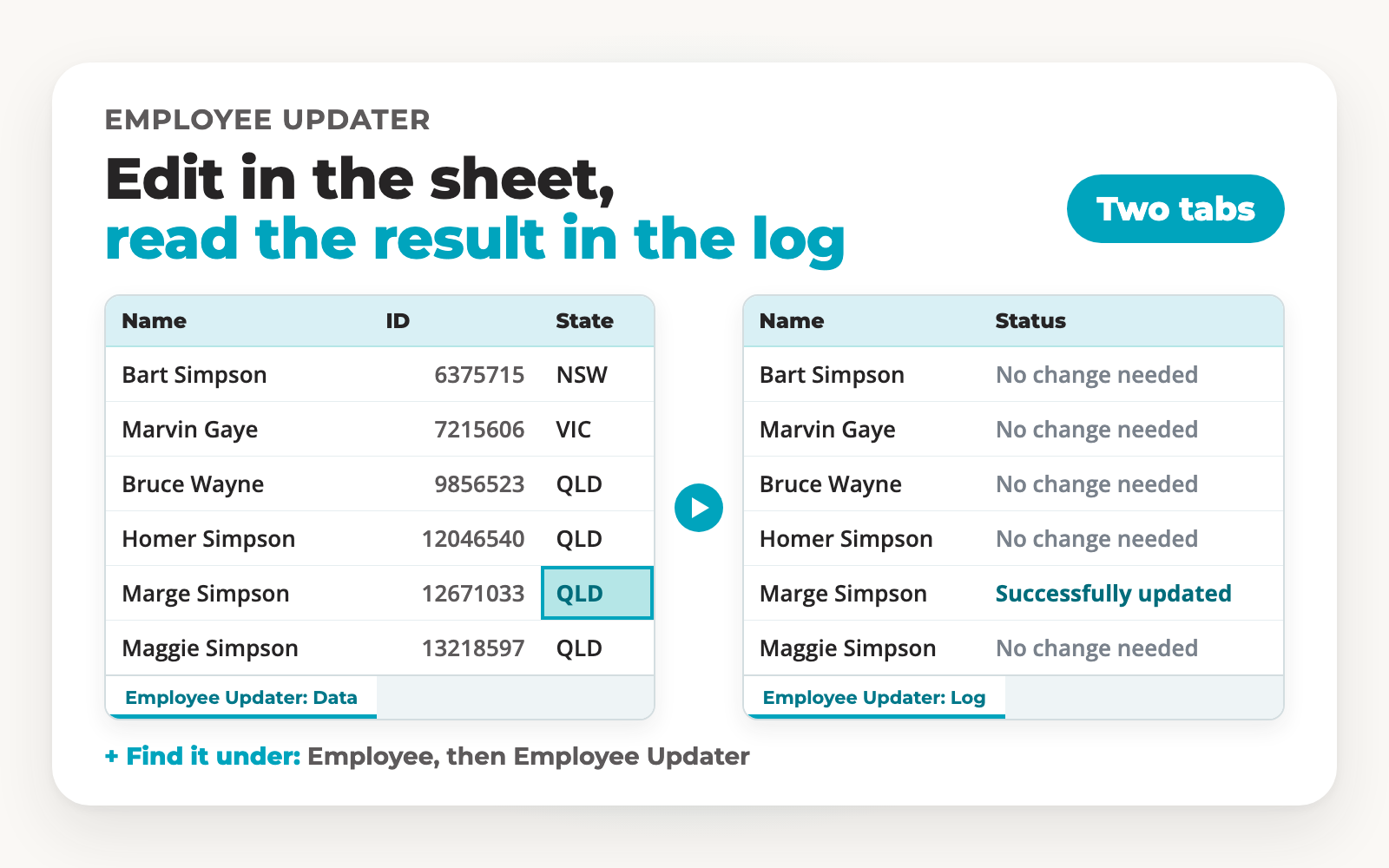 Employee Updater - Hero Image (spreadsheet)